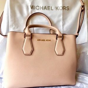 Michael Kors Leather Medium Satchel Crossbody Belt MSRP $348.00